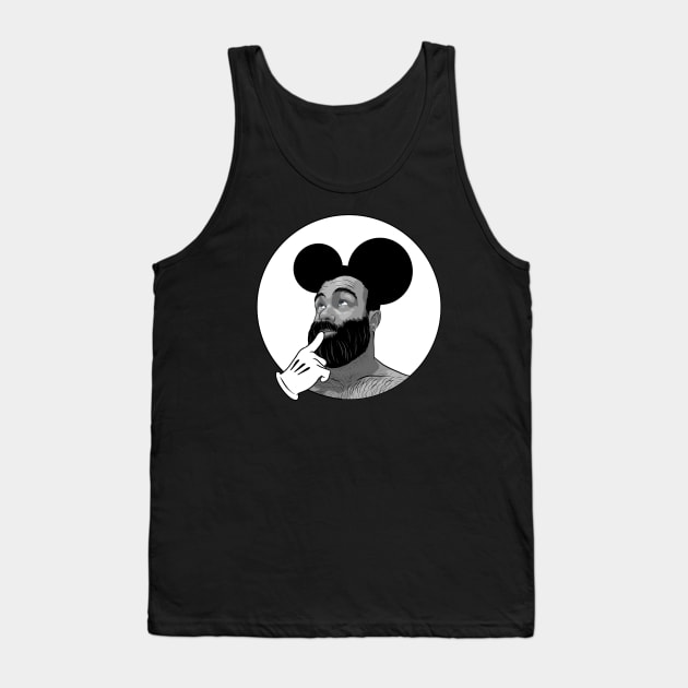 Baby bear black and white Tank Top by RobskiArt